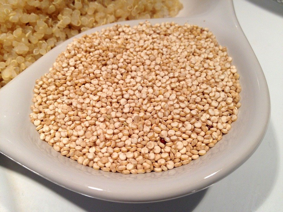 Quinoa is healthy high carb source.