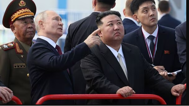 Russian president Vladimir Putin met North Korea’s leader Kim Jong Unh
